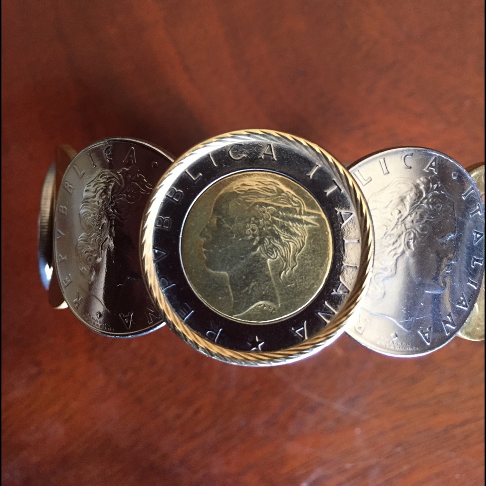 Italian Lira Coin Bracelet
